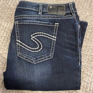 Wide leg, Silver 36-33